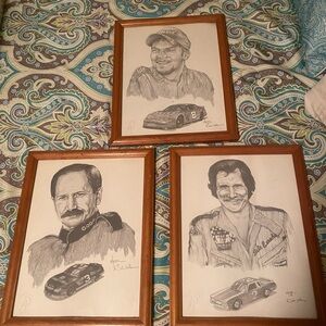 Framed Racing Legend Sketch Set Dale Earnhardt